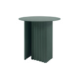 Plec Round Coffee Table: Steel + Small - 19.7