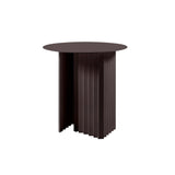 Plec Round Occasional Table: Steel + Small - 19.7