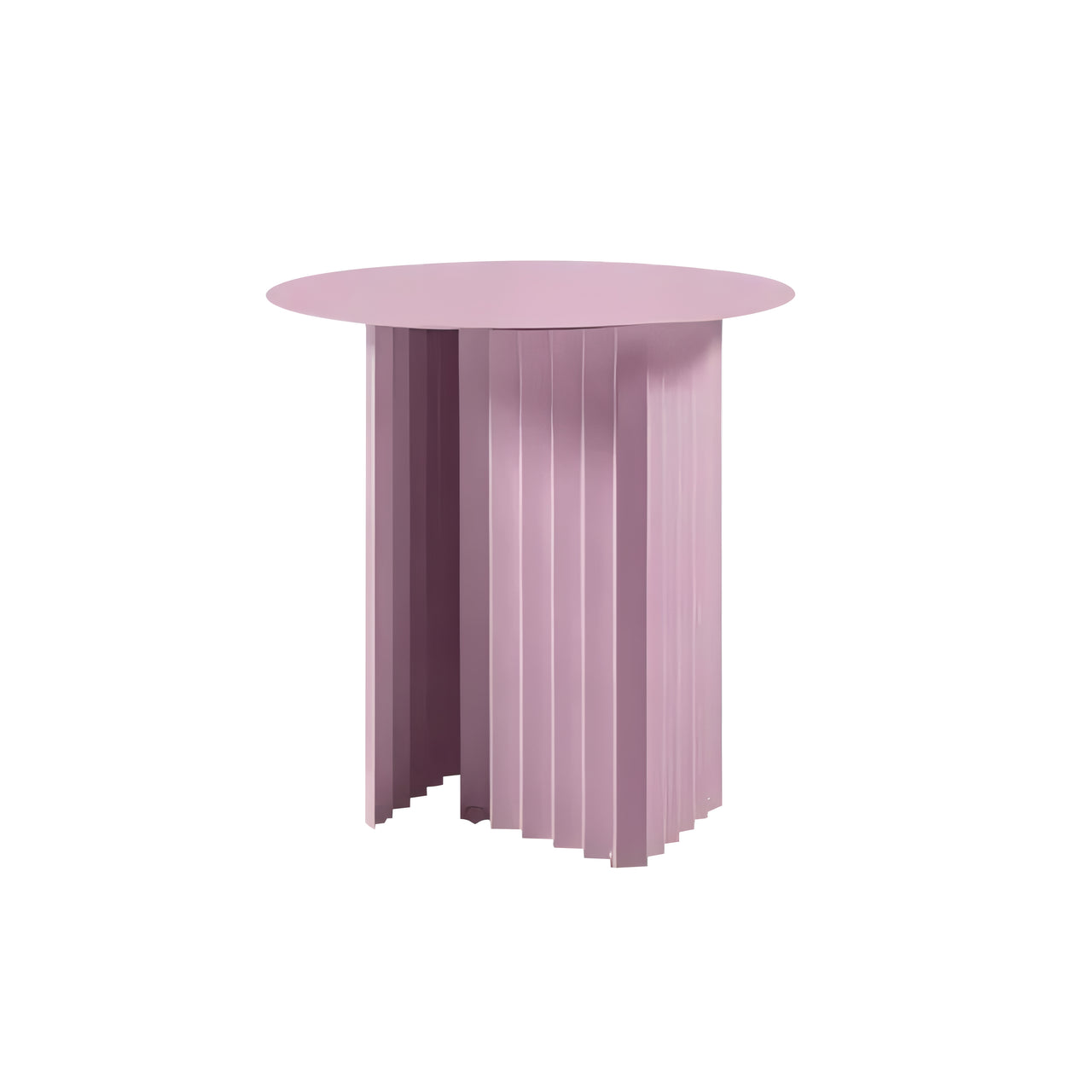 Plec Round Occasional Table: Steel + Small - 19.7