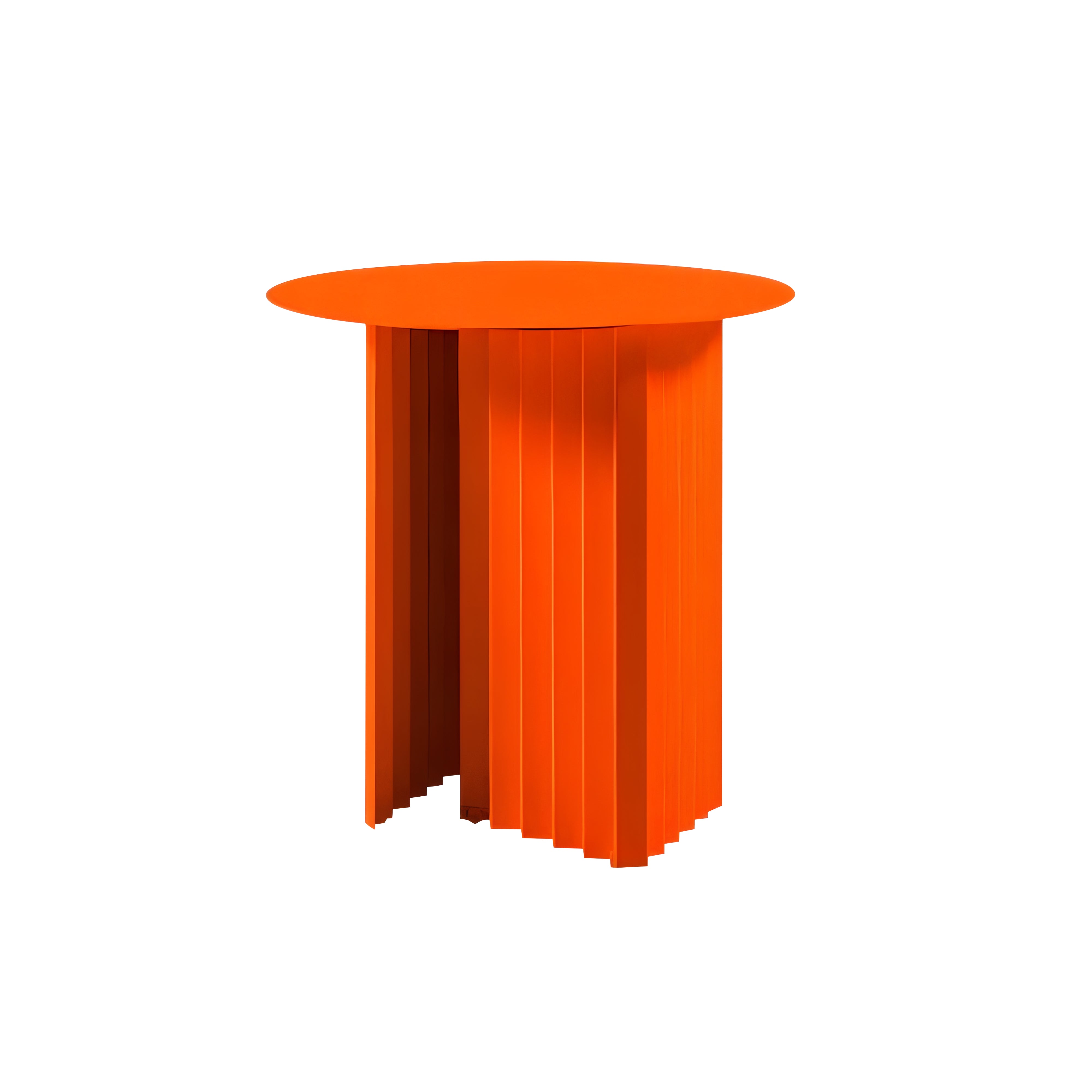 Plec Round Occasional Table: Steel + Small - 19.7