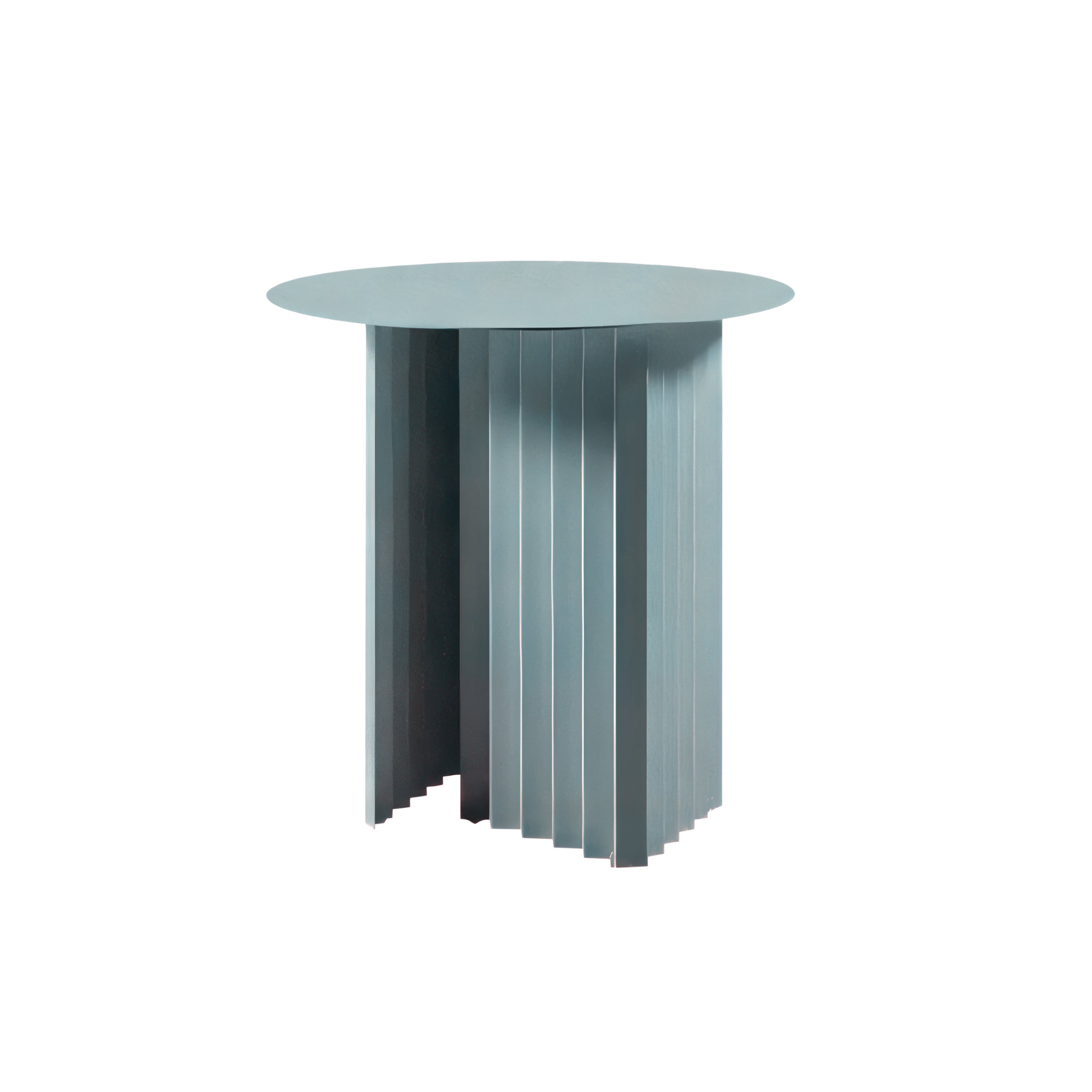 Plec Round Occasional Table: Steel + Small - 19.7