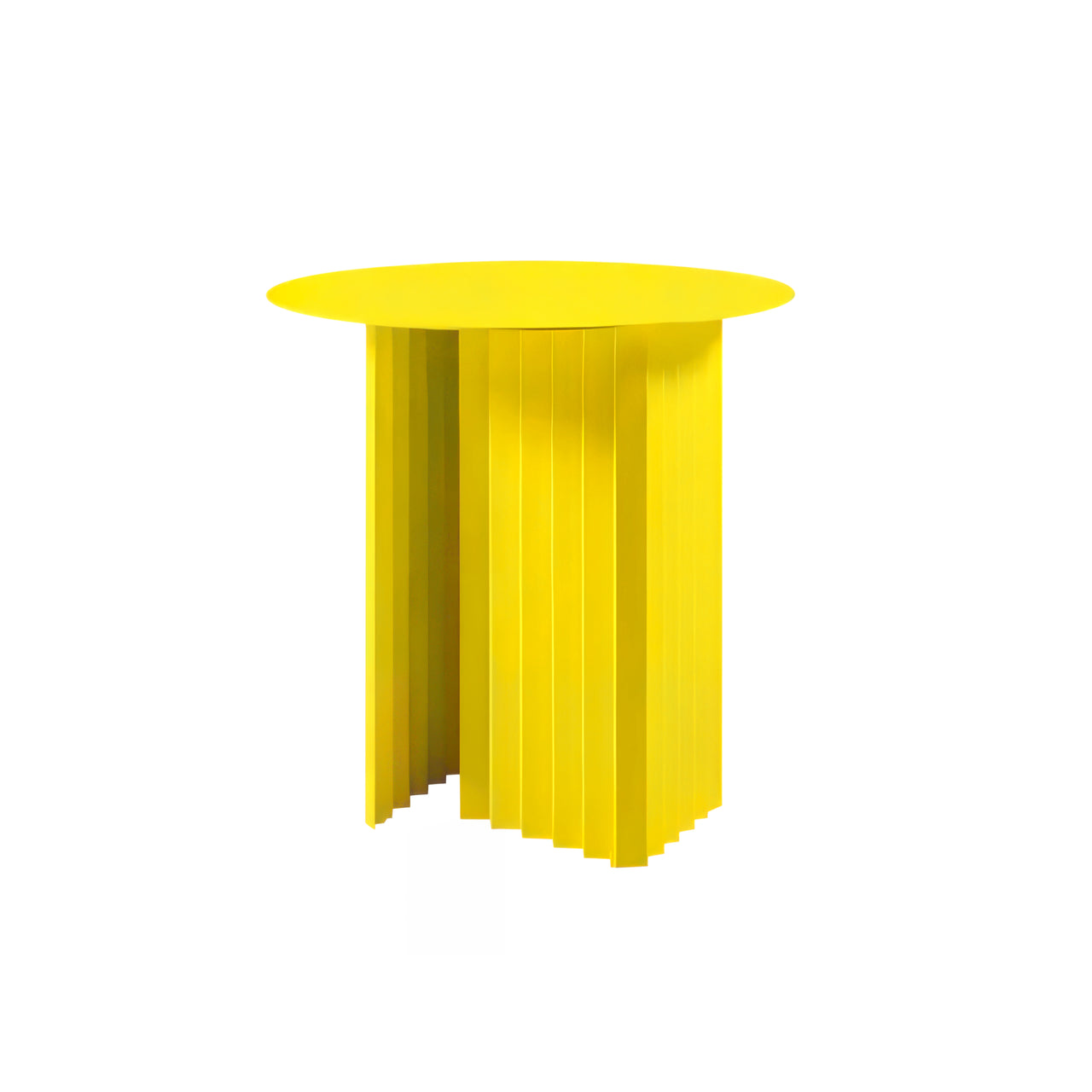 Plec Round Occasional Table: Steel + Small - 19.7