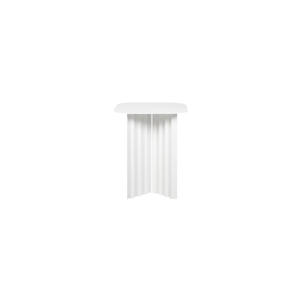 Plec Rectangular Occasional Table: Steel + Small - 14.8