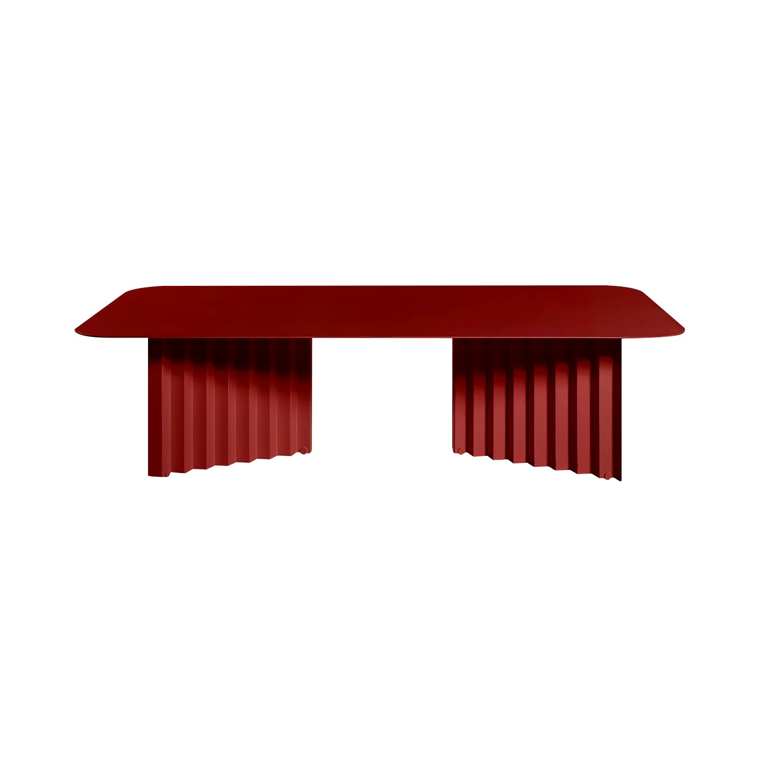 Plec Rectangular Occasional Table: Steel + Large - 45.3