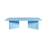 Plec Rectangular Occasional Table: Steel + Large - 45.3
