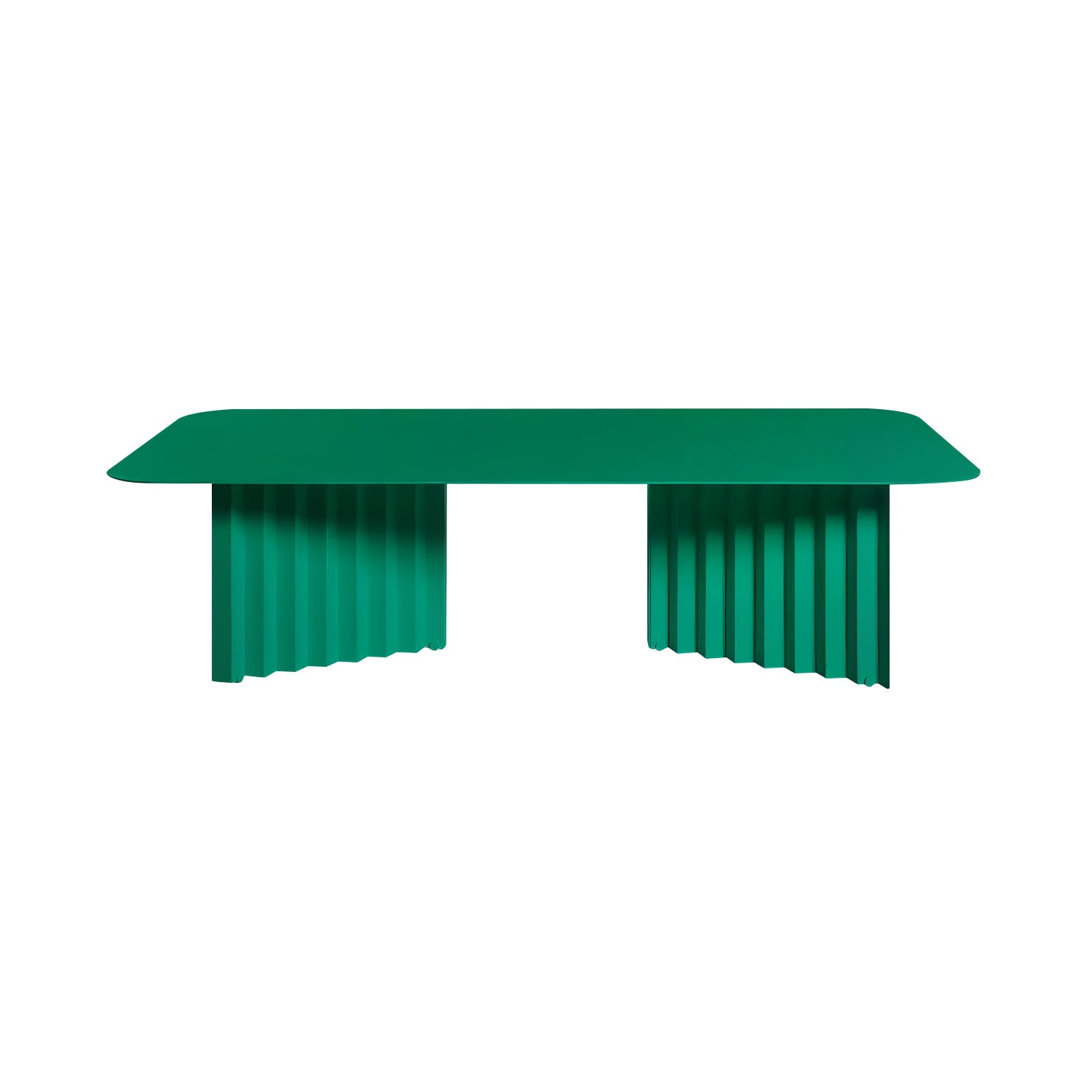 Plec Rectangular Occasional Table: Steel + Large - 45.3