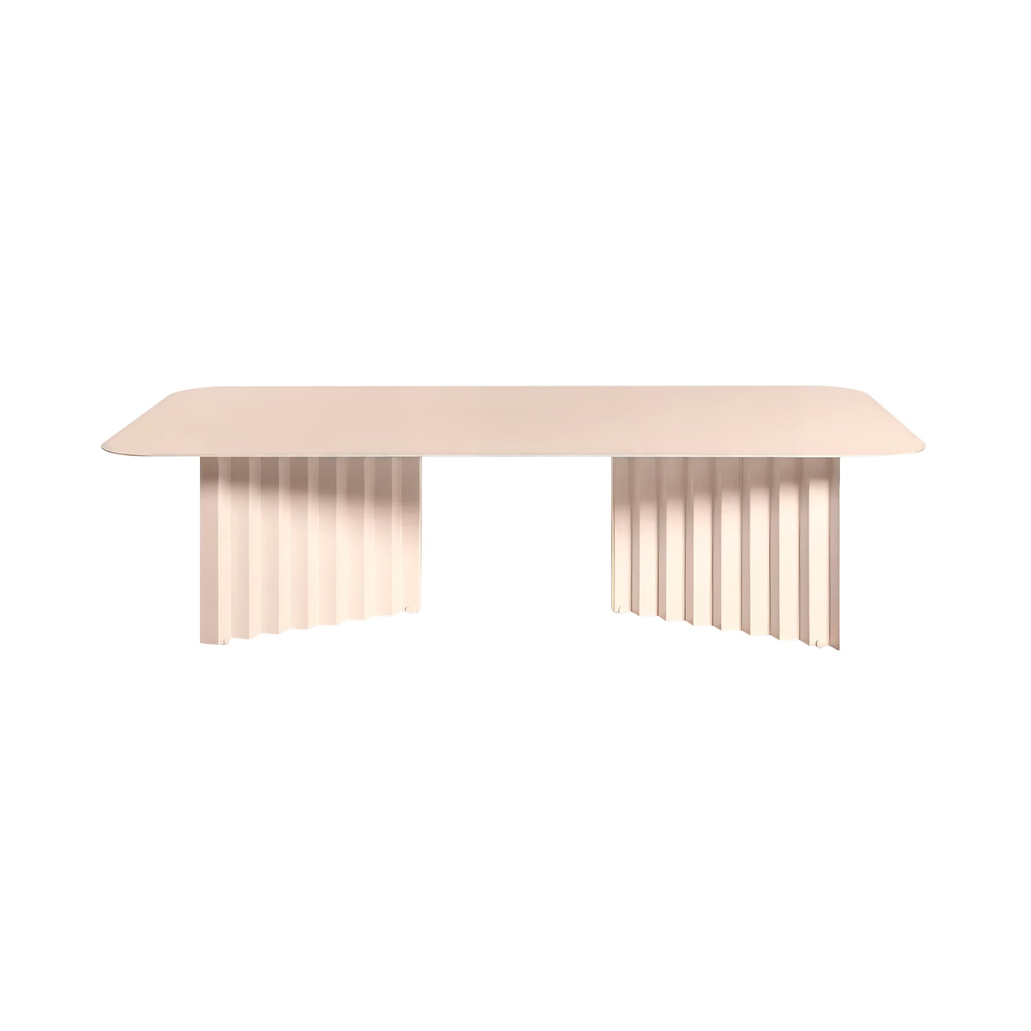 Plec Rectangular Occasional Table: Steel + Large - 45.3