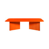Plec Rectangular Occasional Table: Steel + Large - 45.3