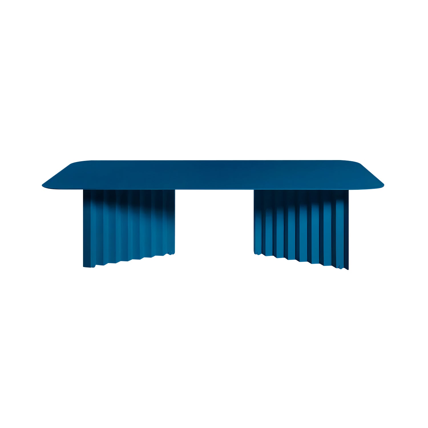 Plec Rectangular Occasional Table: Steel + Large - 45.3