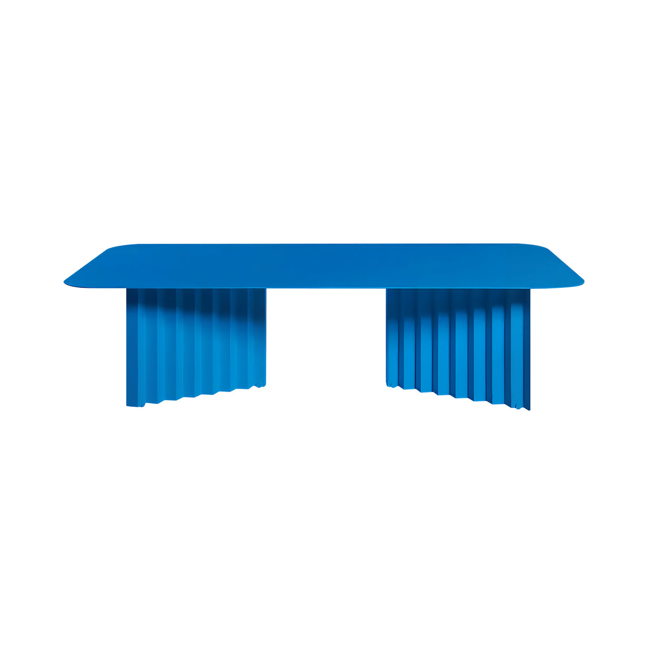 Plec Rectangular Occasional Table: Steel + Large - 45.3