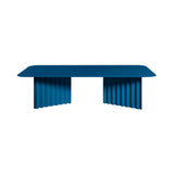 Plec Rectangular Occasional Table: Steel + Large - 45.3