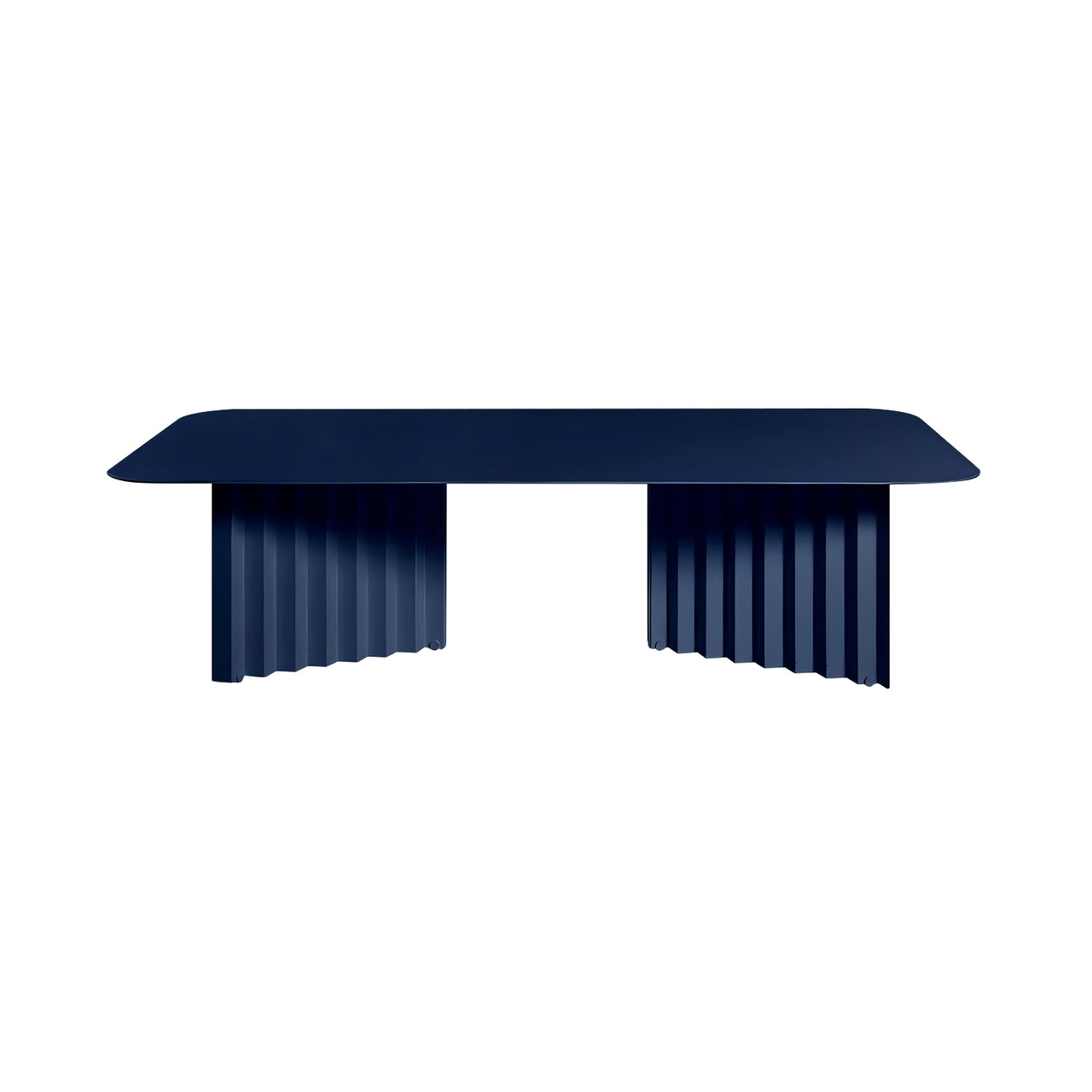 Plec Rectangular Occasional Table: Steel + Large - 45.3