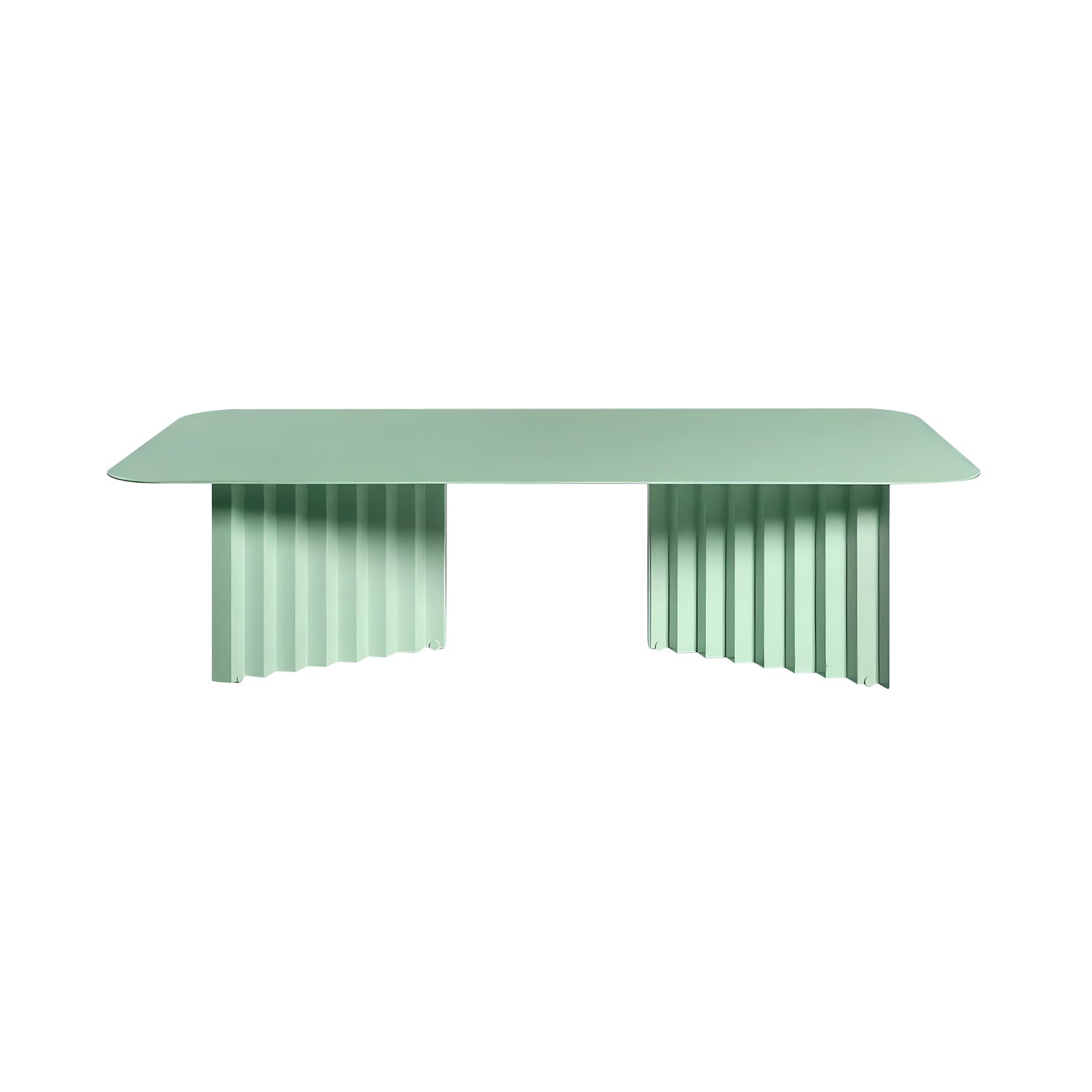 Plec Rectangular Occasional Table: Steel + Large - 45.3