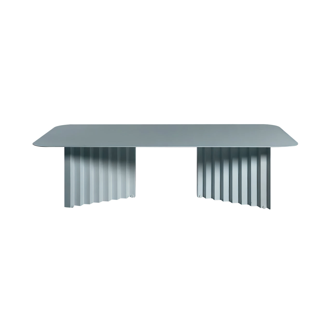 Plec Rectangular Occasional Table: Steel + Large - 45.3