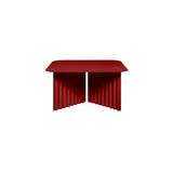 Plec Rectangular Occasional Table: Steel + Medium - 27.6