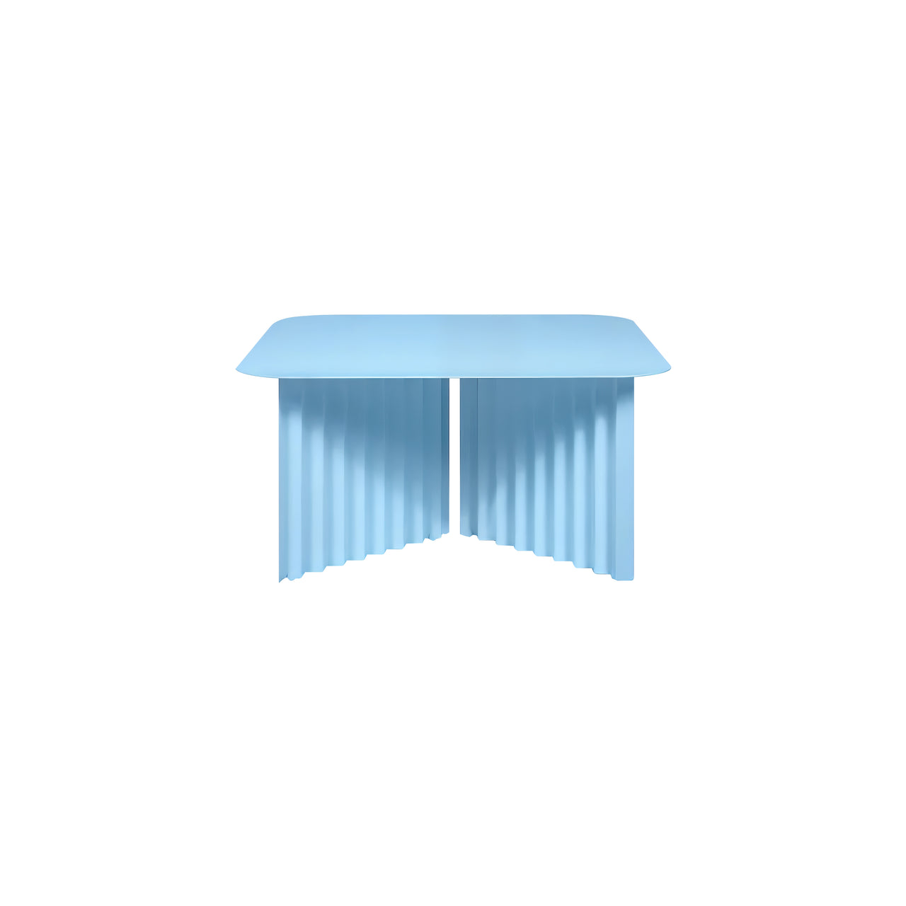 Plec Rectangular Occasional Table: Steel + Medium - 27.6