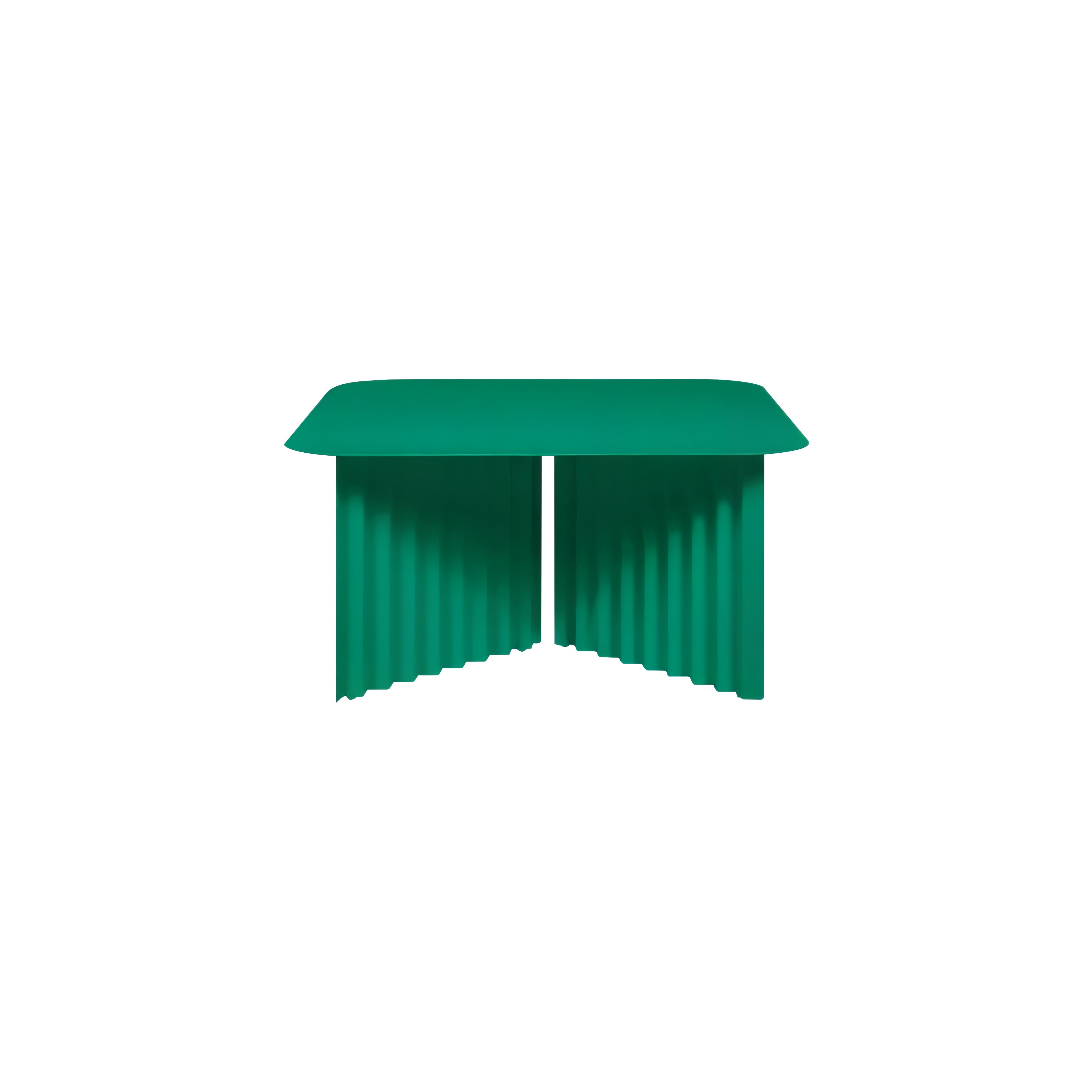 Plec Rectangular Occasional Table: Steel + Medium - 27.6