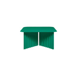 Plec Rectangular Occasional Table: Steel + Medium - 27.6