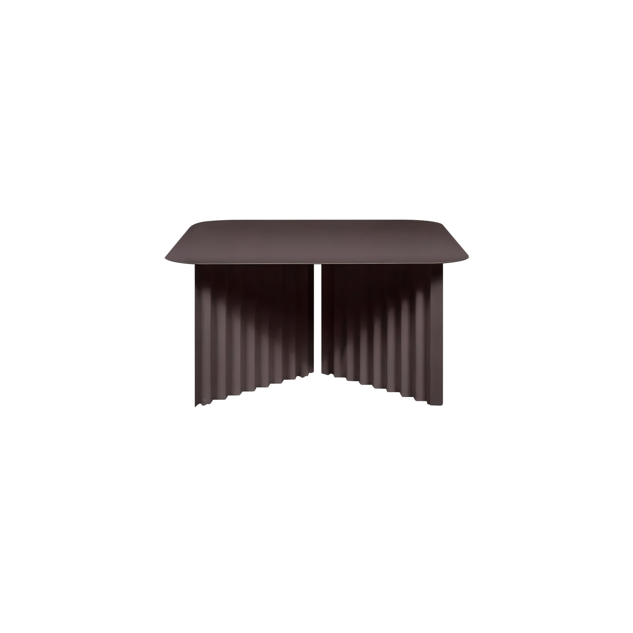 Plec Rectangular Occasional Table: Steel + Medium - 27.6