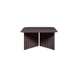 Plec Rectangular Occasional Table: Steel + Medium - 27.6