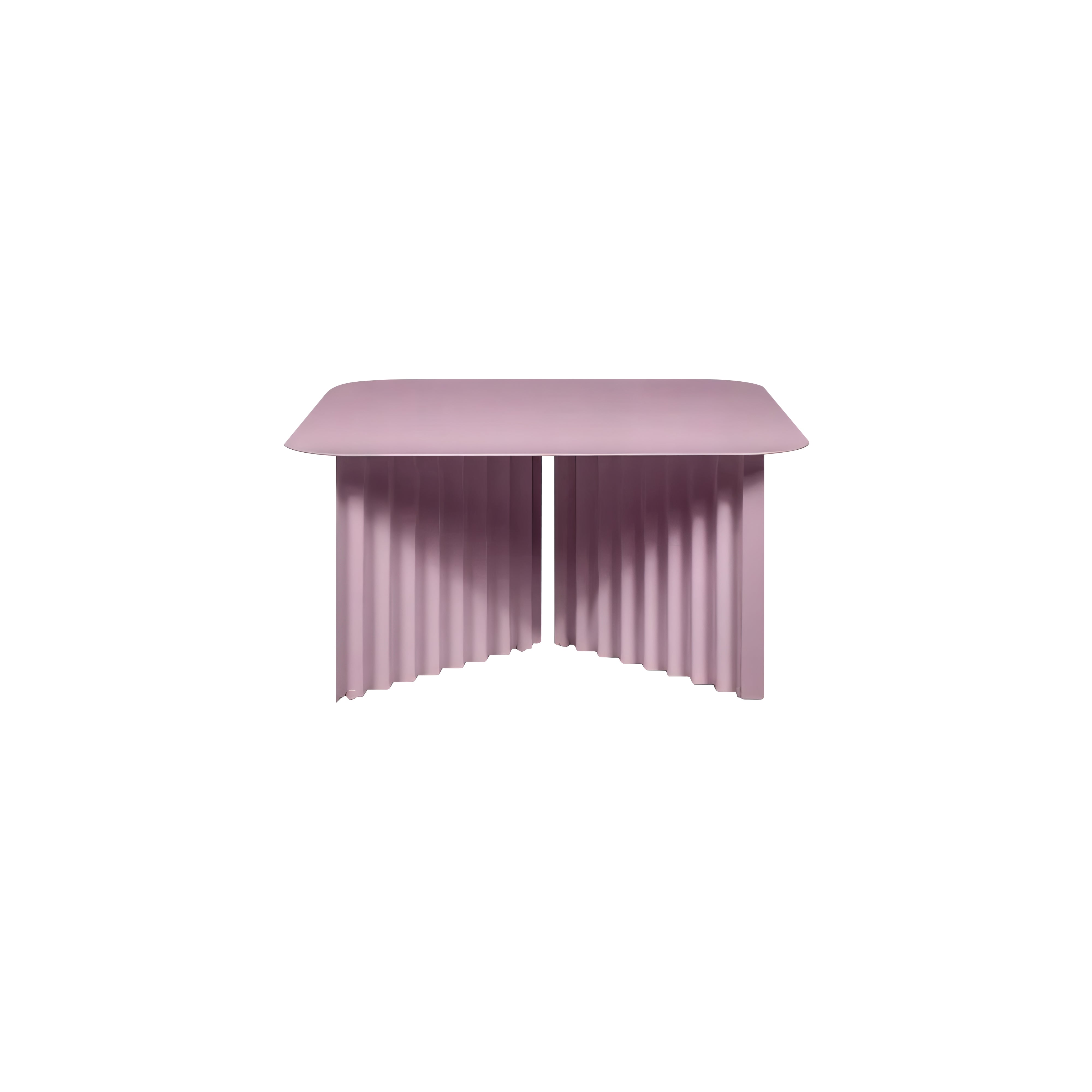 Plec Rectangular Occasional Table: Steel + Medium - 27.6