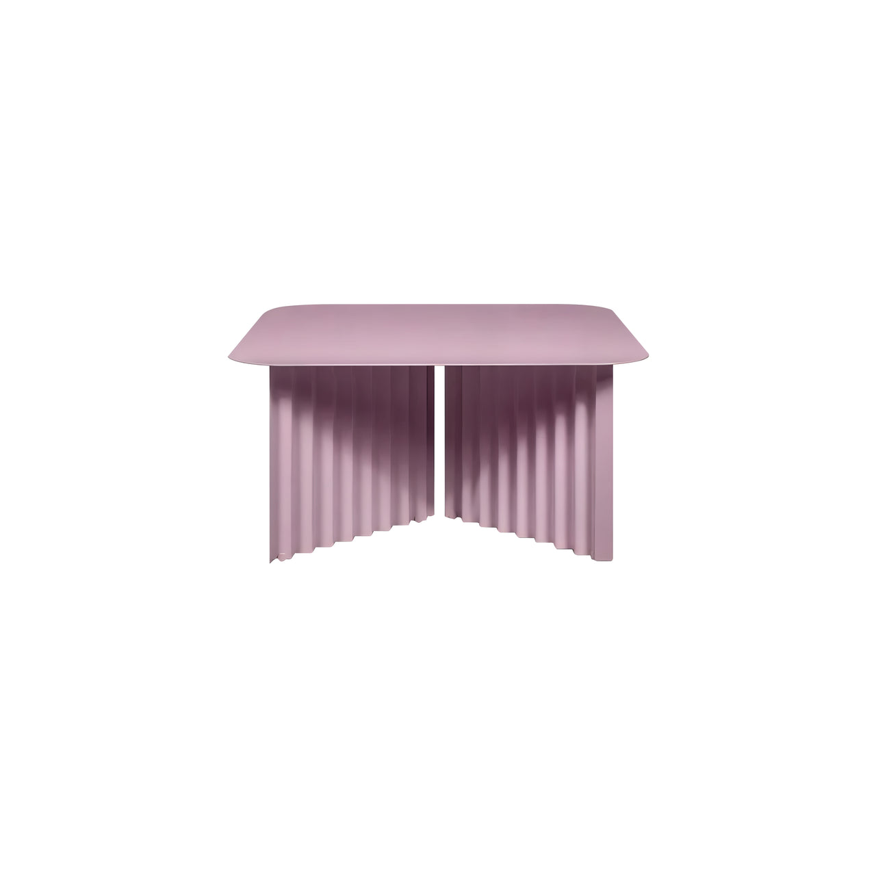 Plec Rectangular Occasional Table: Steel + Medium - 27.6