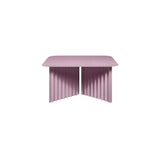 Plec Rectangular Occasional Table: Steel + Medium - 27.6