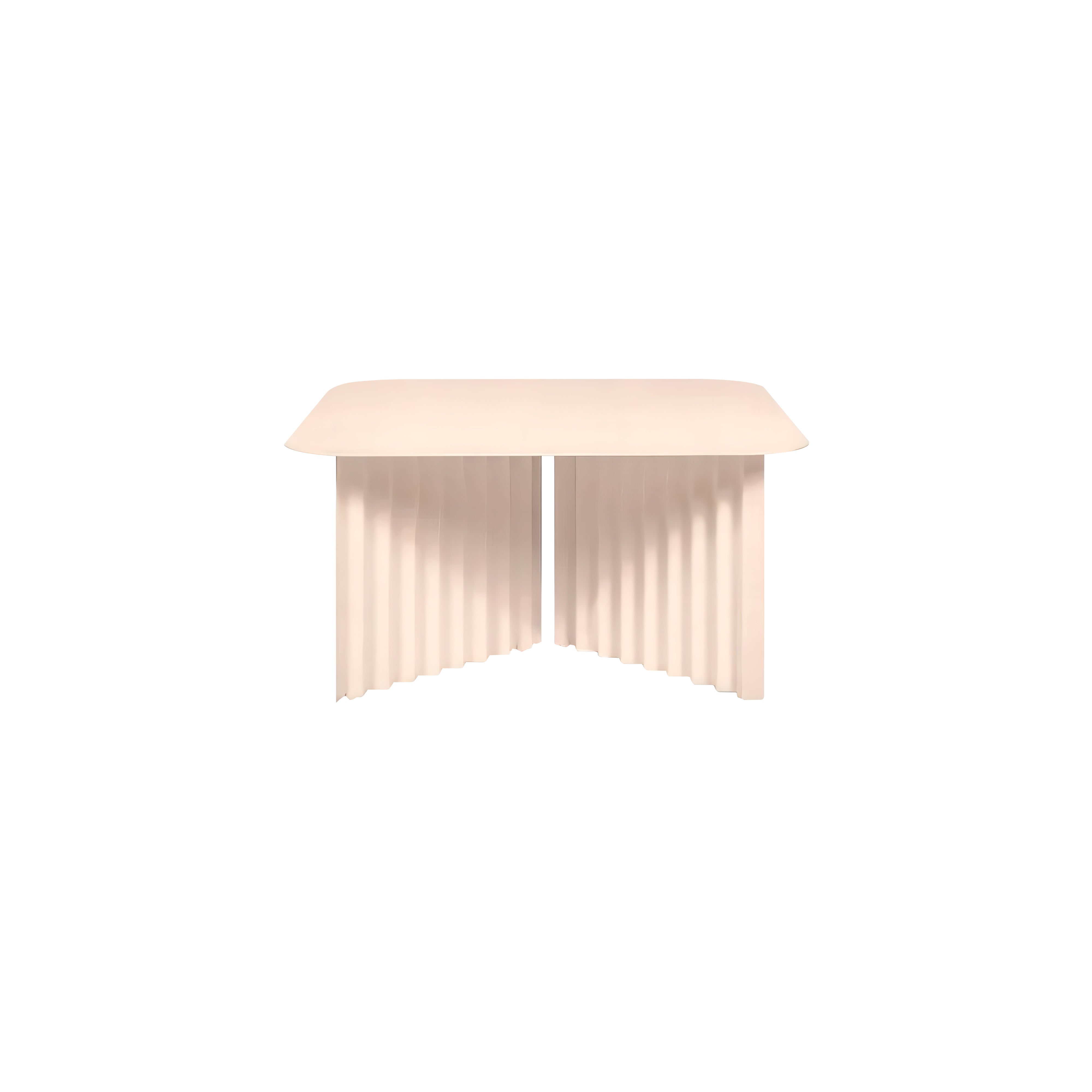 Plec Rectangular Occasional Table: Steel + Medium - 27.6