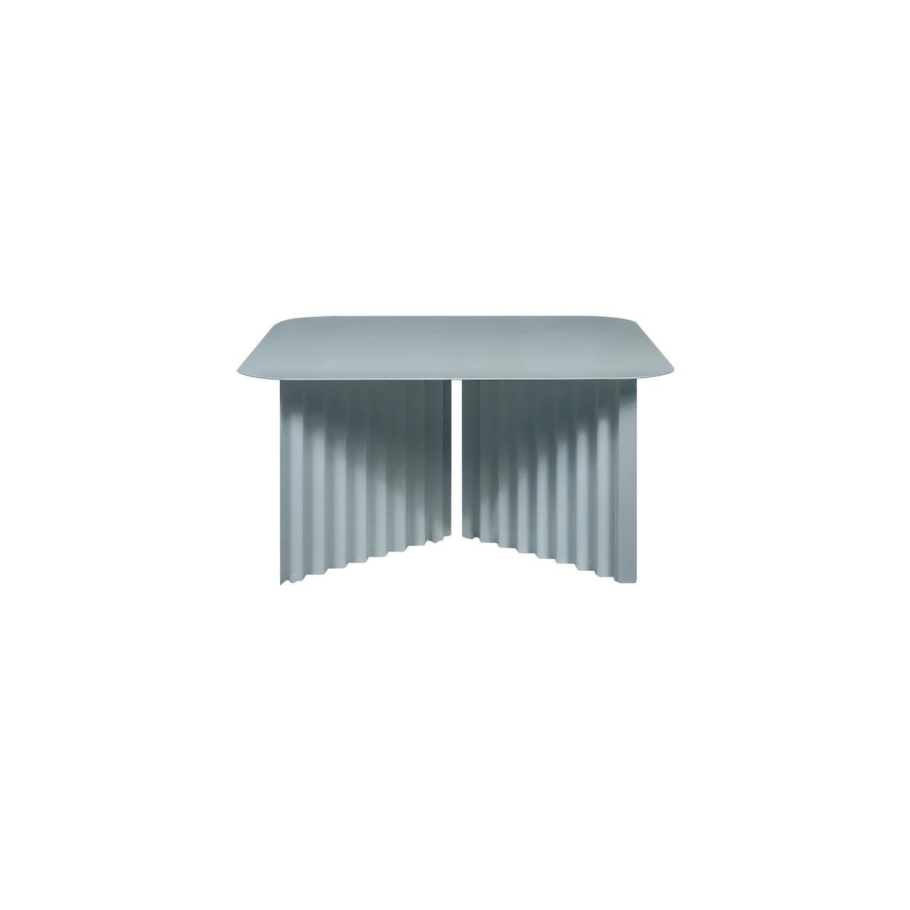 Plec Rectangular Occasional Table: Steel + Medium - 27.6