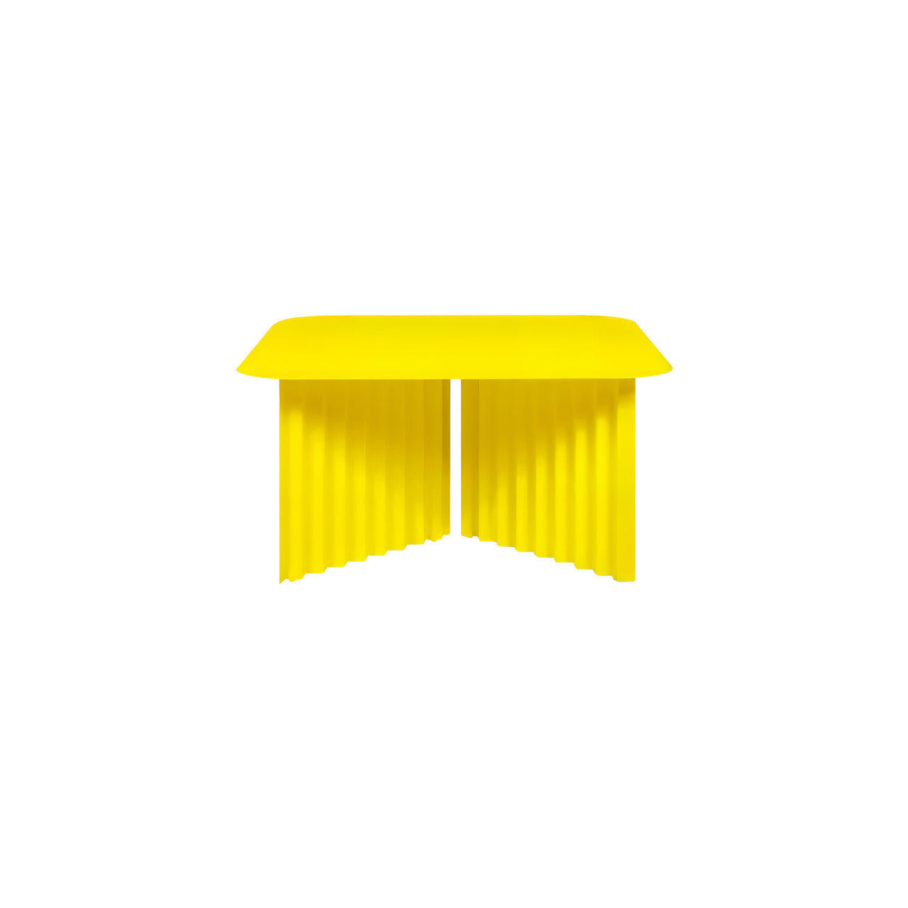 Plec Rectangular Occasional Table: Steel + Medium - 27.6