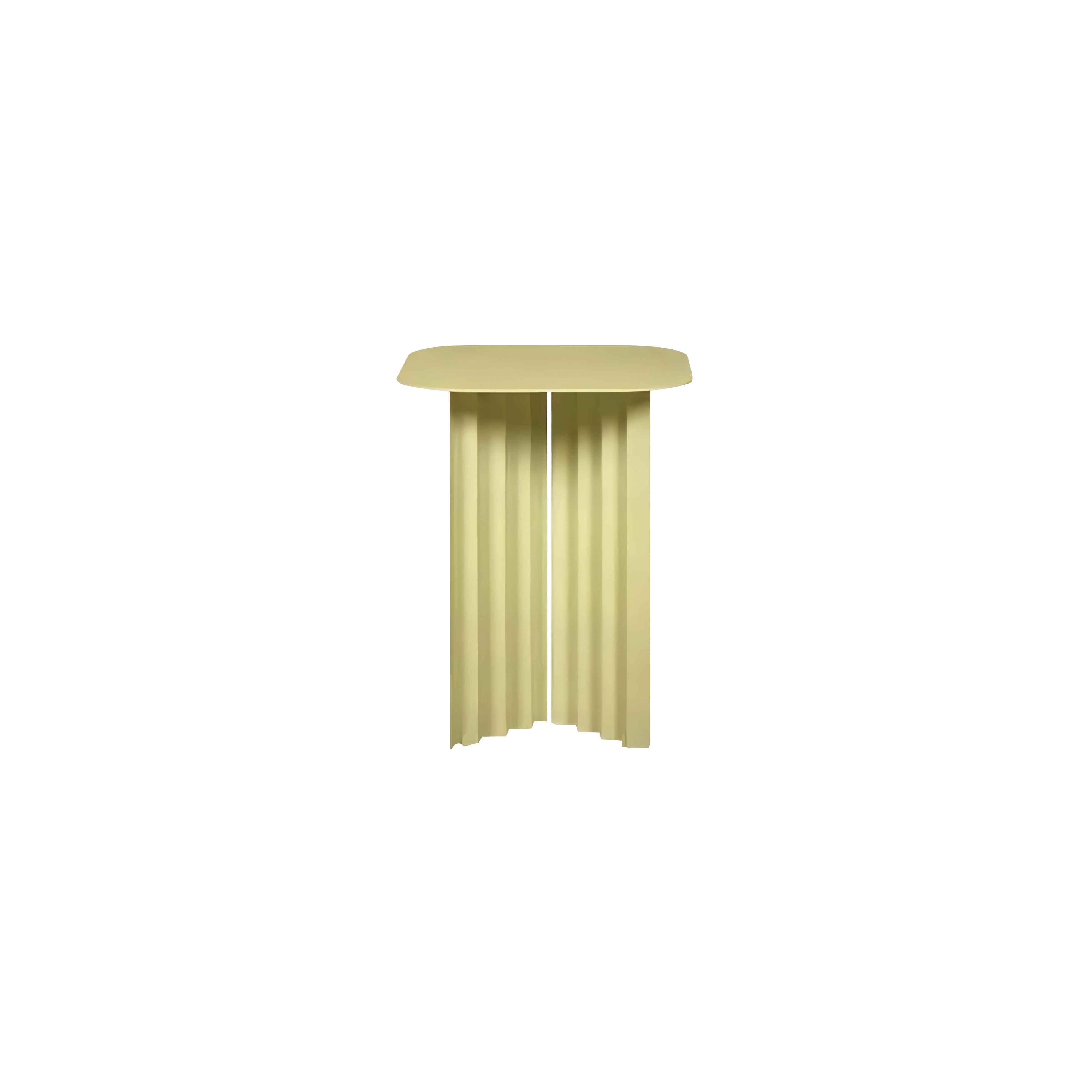 Plec Rectangular Occasional Table: Steel + Small - 14.8