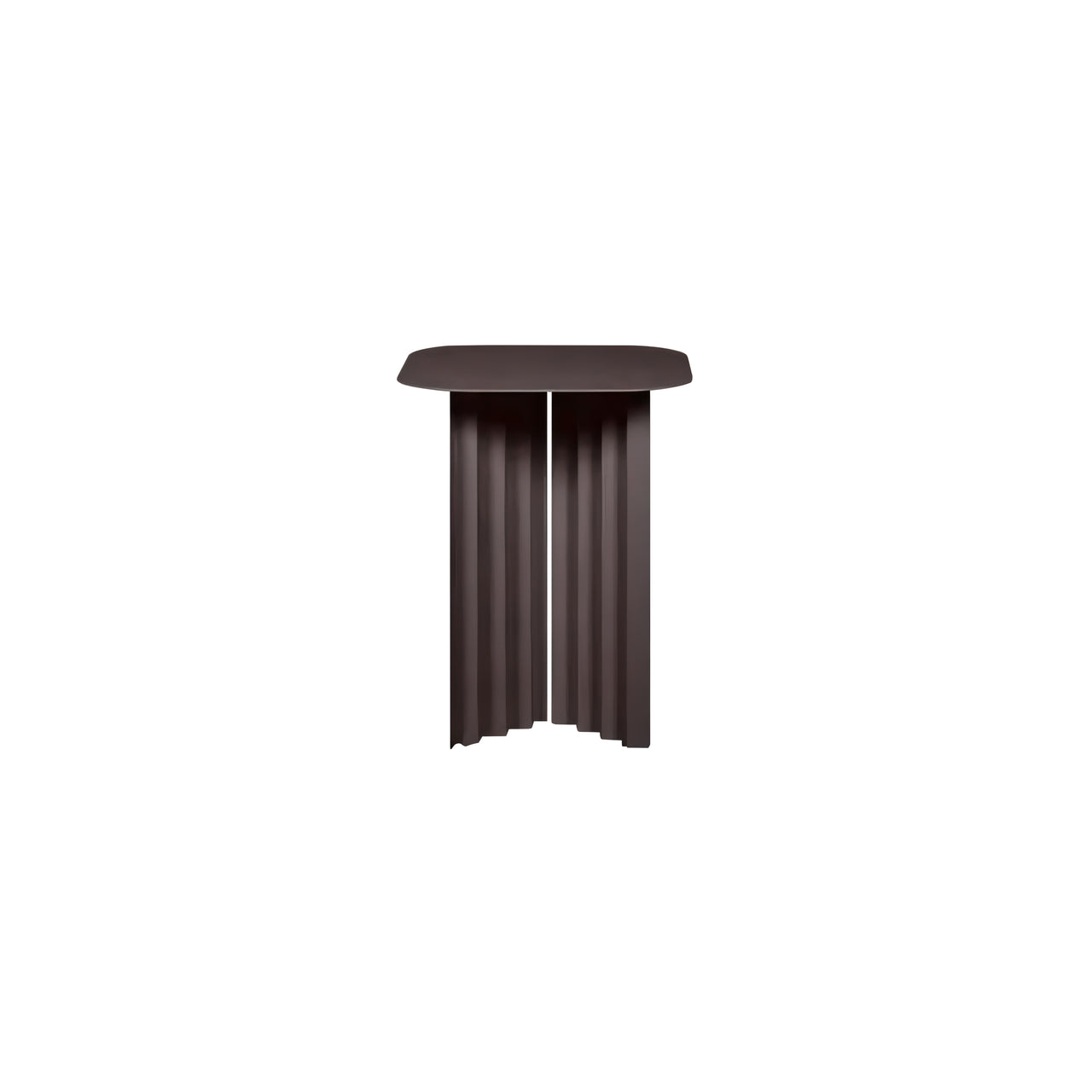Plec Rectangular Occasional Table: Steel + Small - 14.8