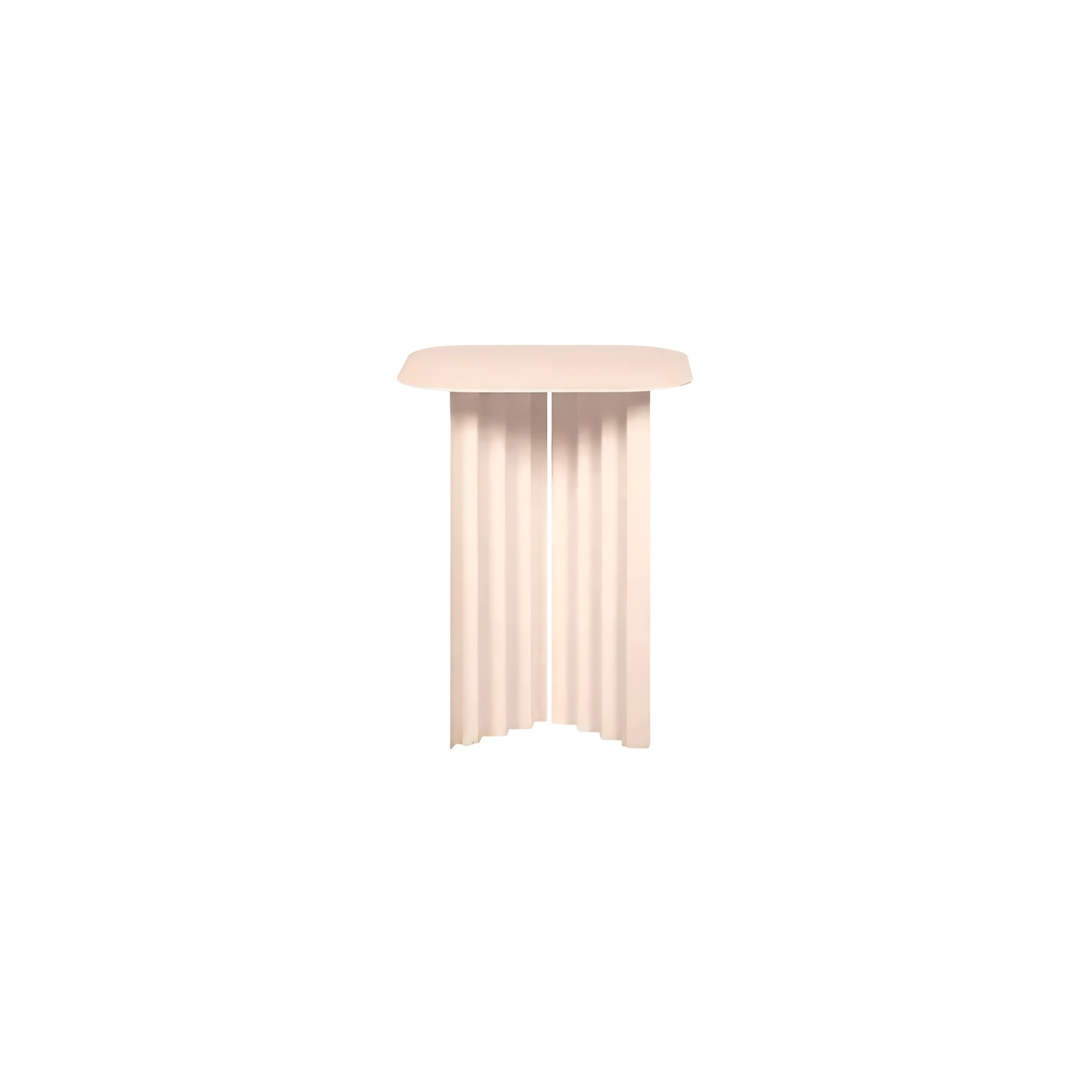 Plec Rectangular Occasional Table: Steel + Small - 14.8