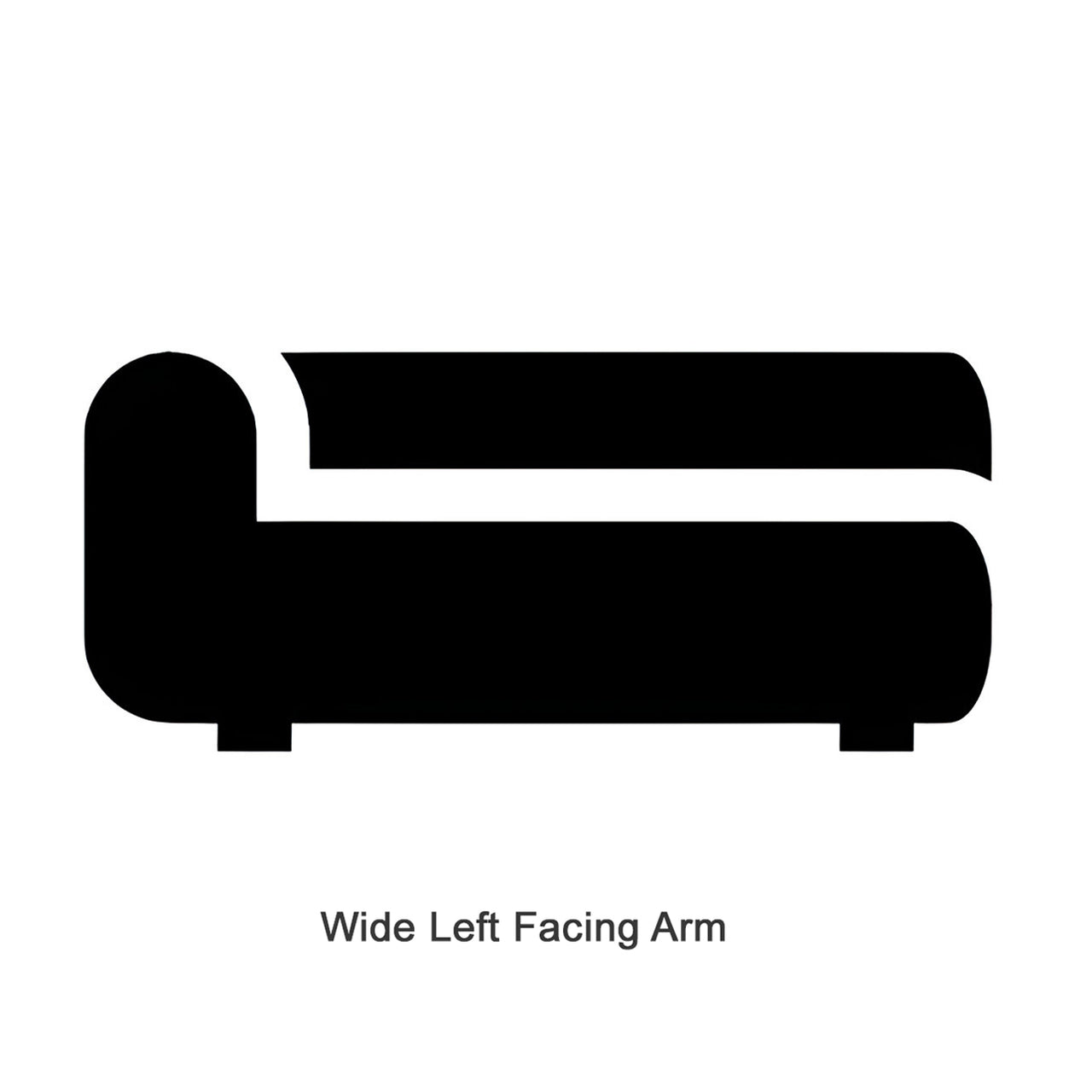 Plump Sofa Modules: Wide Left Arm