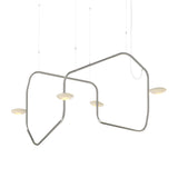 Palindrome Single Pendant: 4 Heads + Polished Black Nickel