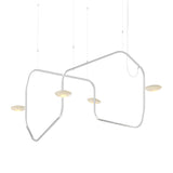 Palindrome Single Pendant: 4 Heads + Polished Chrome