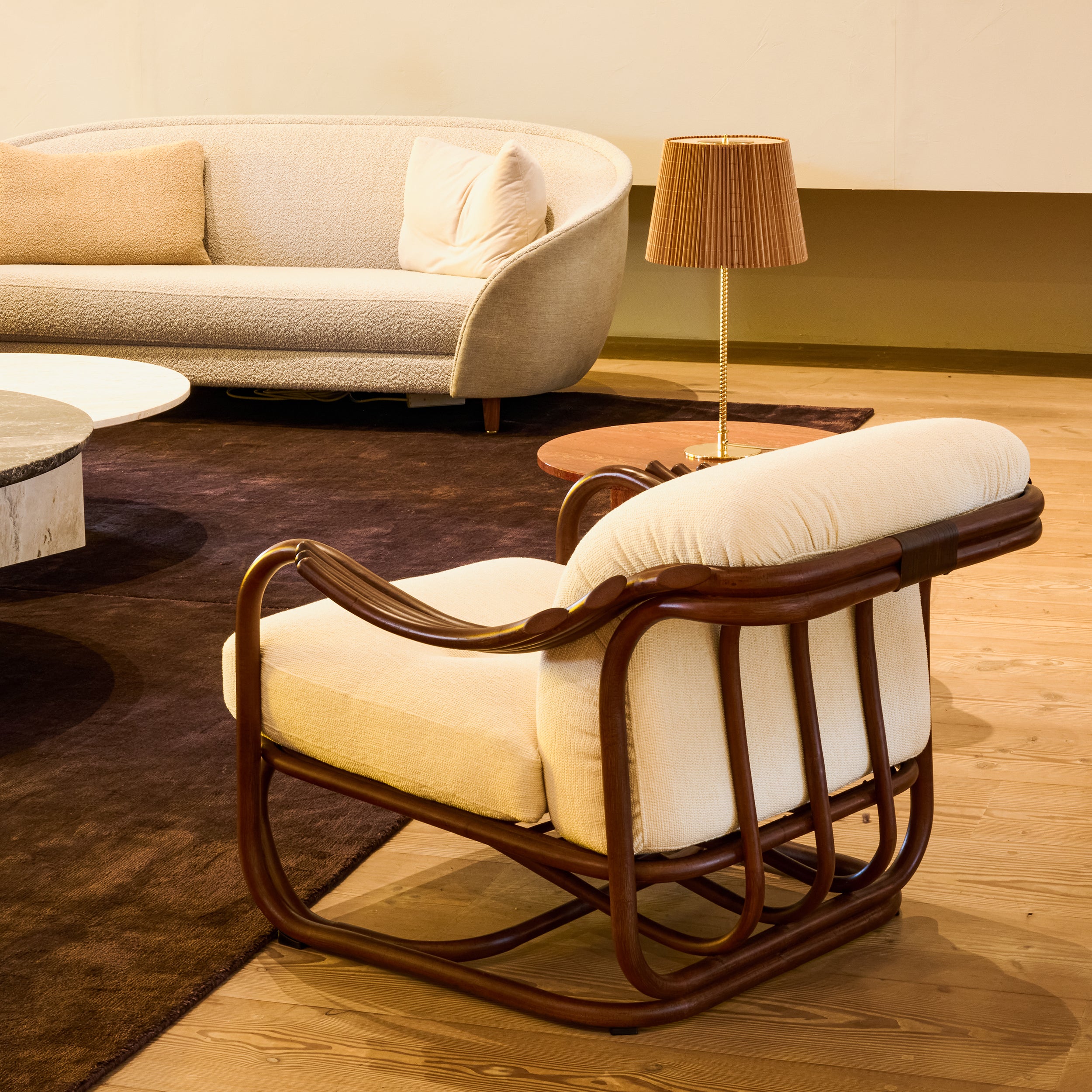 Poltrona Tria Lounge Chair: Fully Upholstered + LS