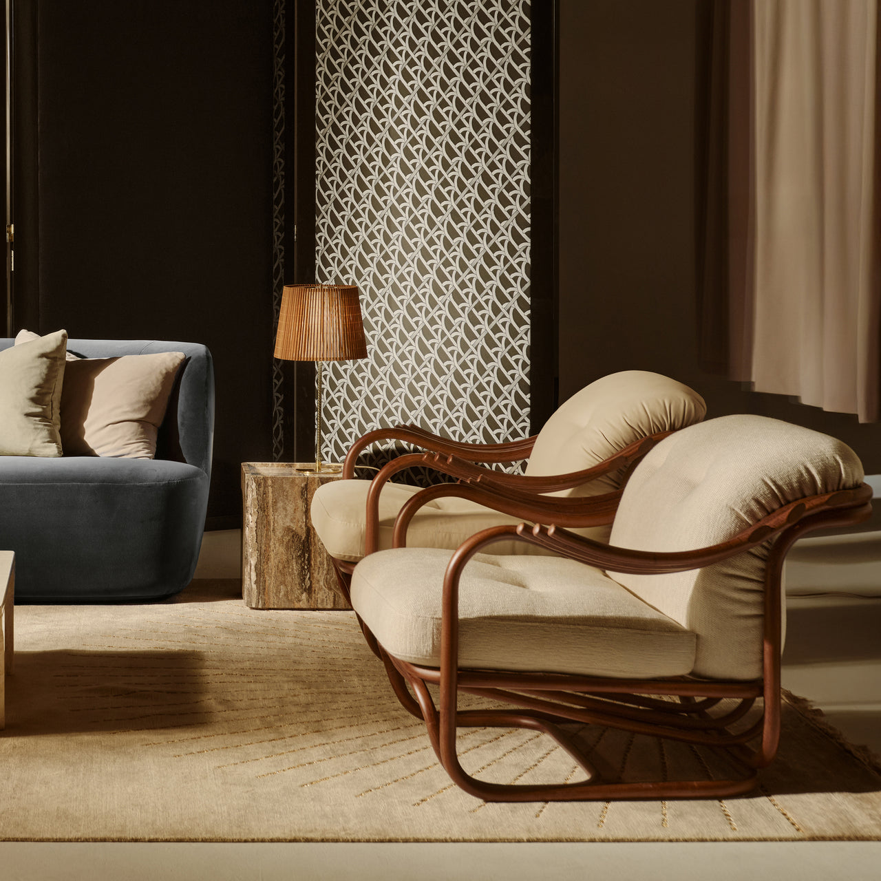 Poltrona Tria Lounge Chair: Fully Upholstered + LS