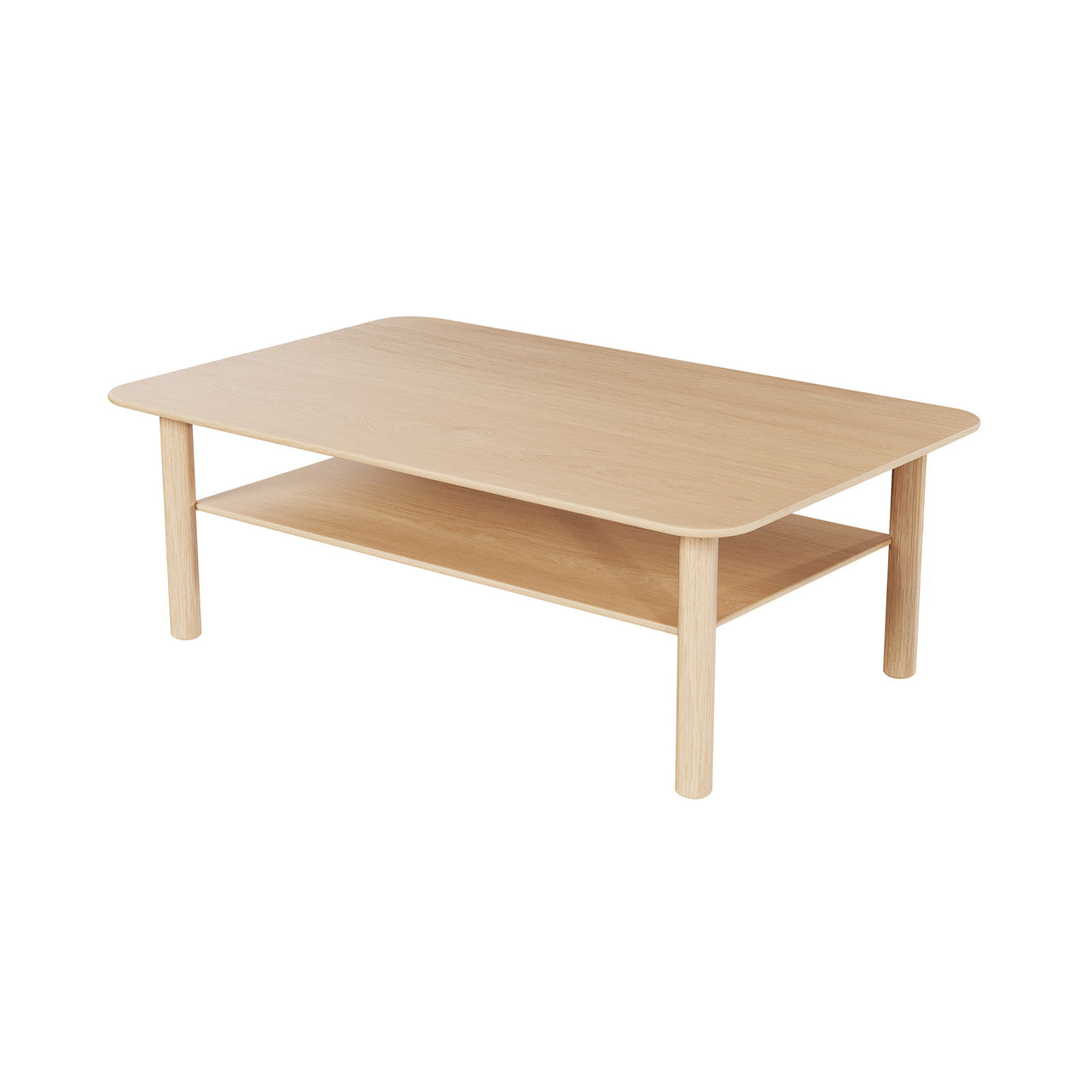 Port Coffee Table: Rectangular + Oak