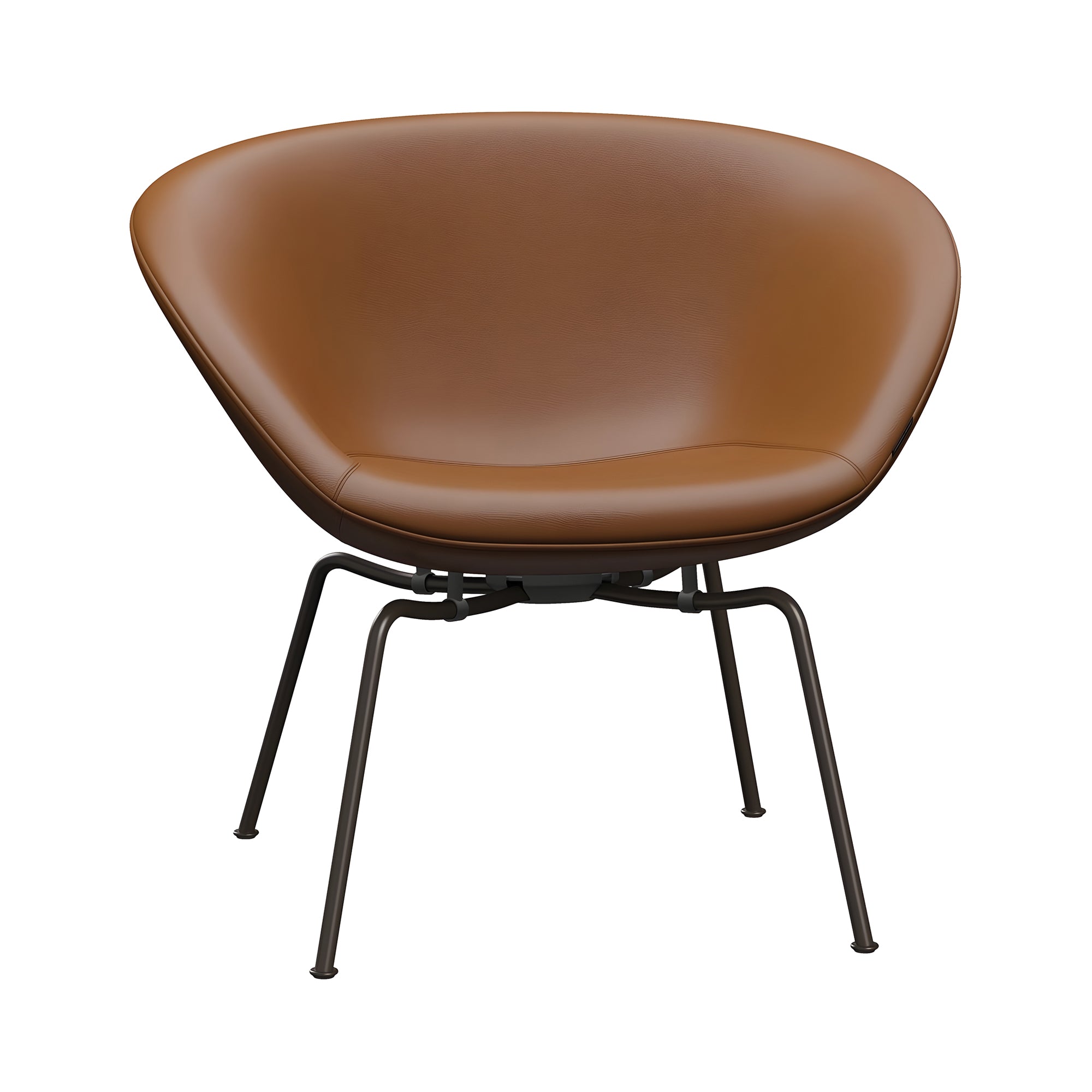 Pot Lounge Chair: Brown Bronze Steel
