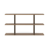 Stockholm Shelf: Composition 2 + Walnut Stained Walnut + Anodized Aluminum Black