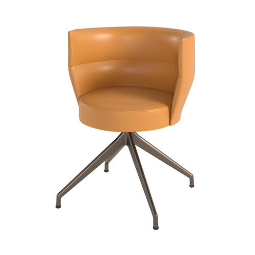 Sena Chair: Metal + Bronze + Without Castor
