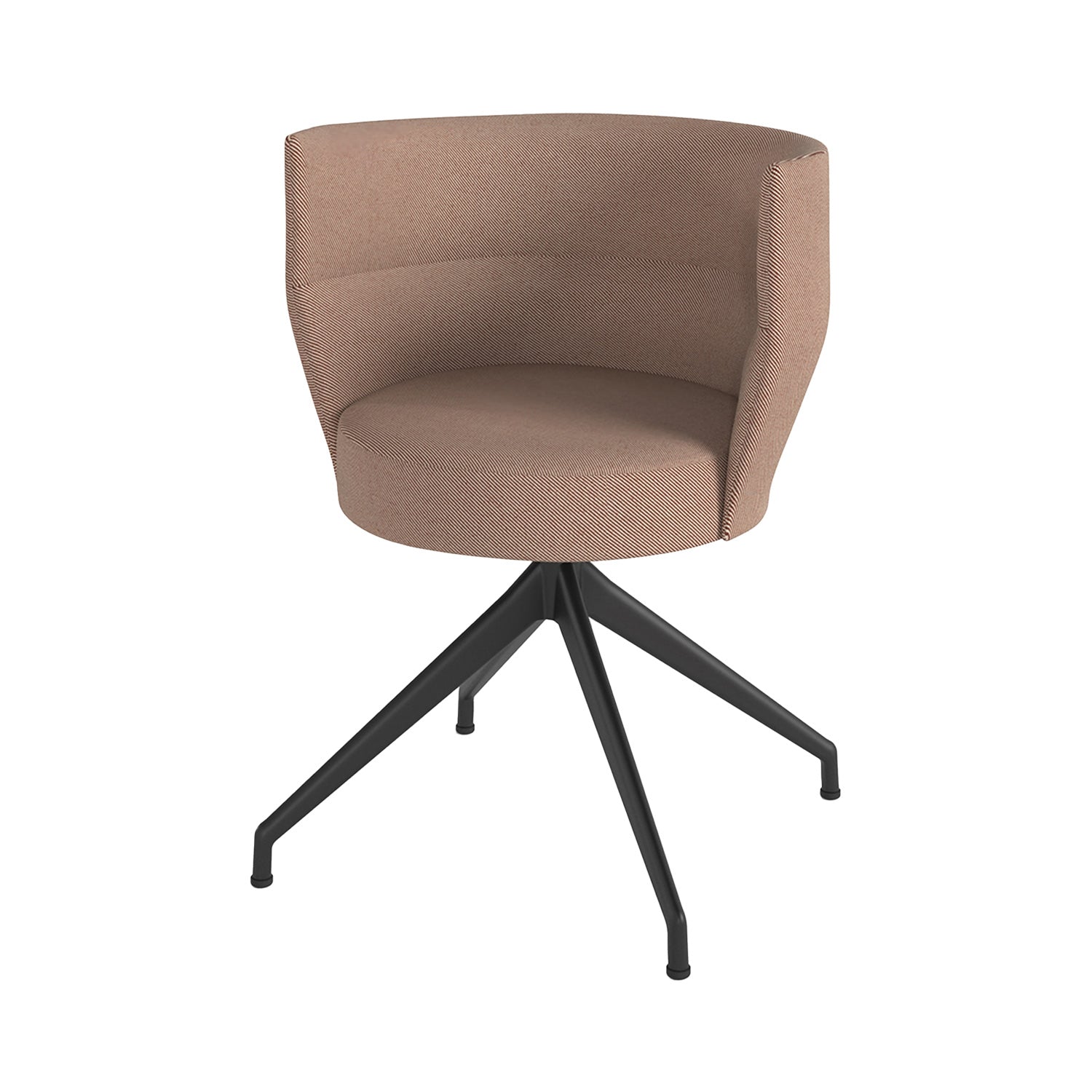 Sena Chair: Metal + Black + Without Castor