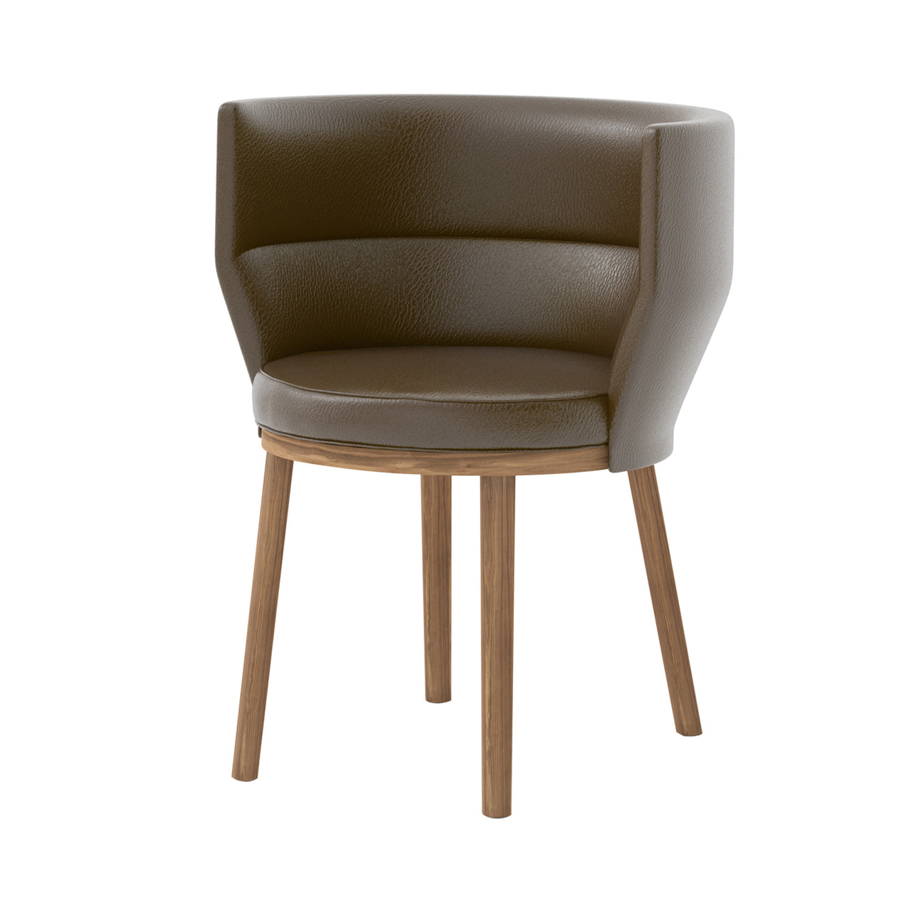 Sena Chair: Wood + Super-Matt Walnut