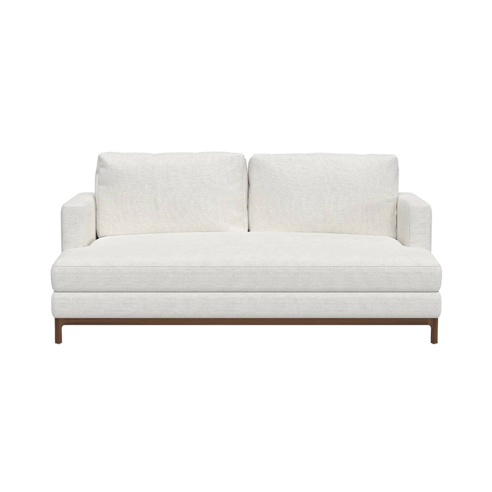 Qi 2 Seater Sofa: Natural Walnut