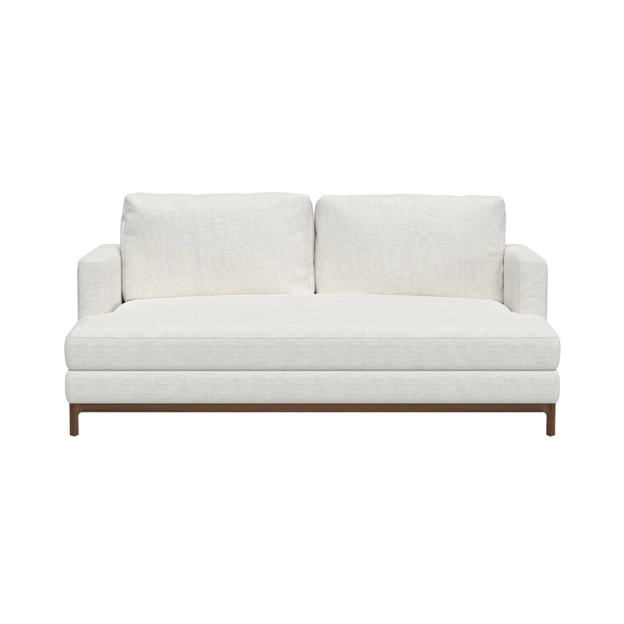 Qi 2 Seater Sofa: Natural Walnut