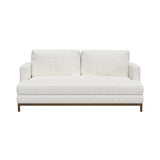 Qi 2 Seater Sofa: Natural Walnut
