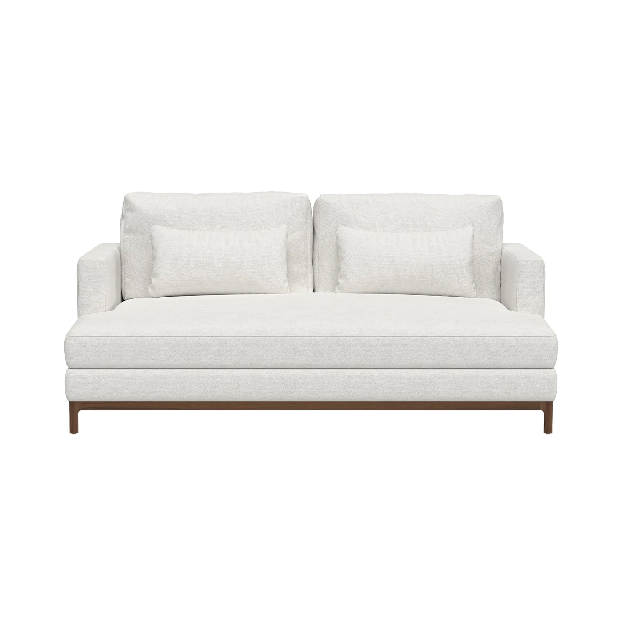Qi 2 Seater Sofa: Natural Walnut