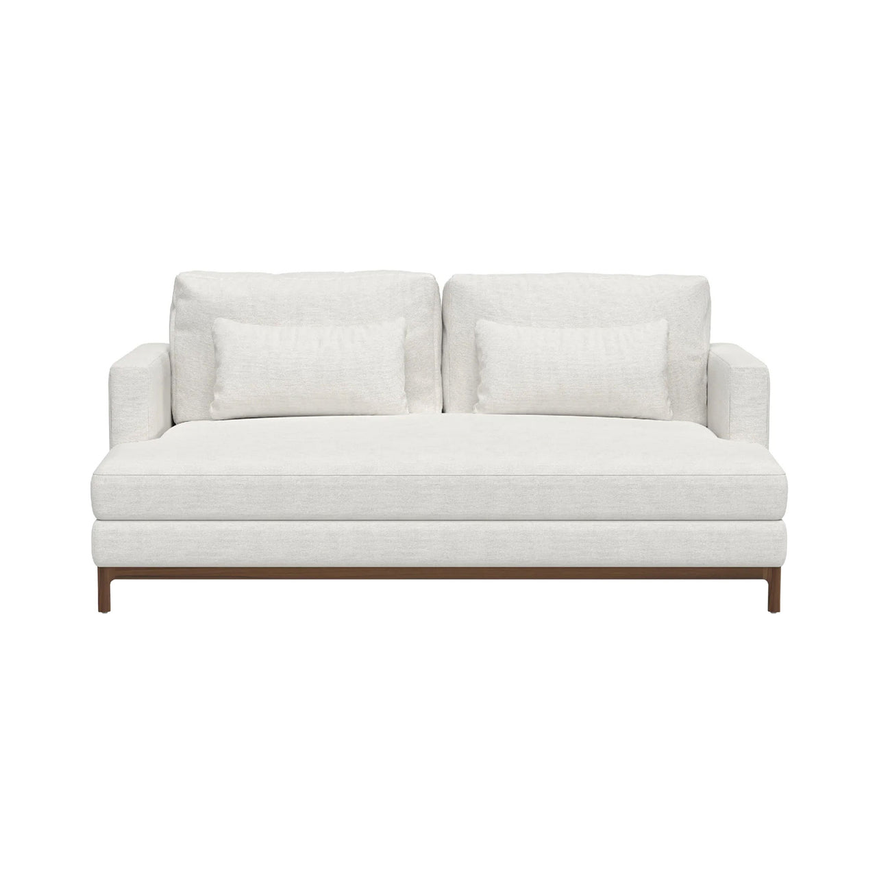 Qi 2 Seater Sofa: Natural Walnut