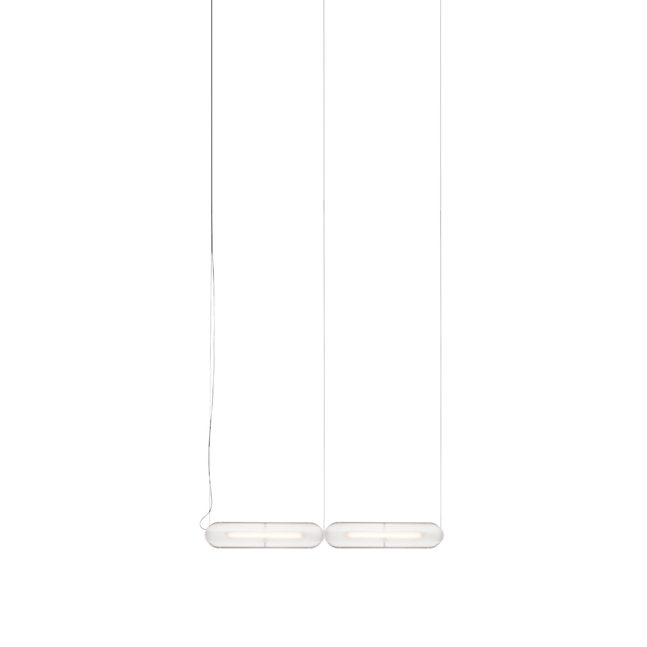 Vale System Y-Axis Pendant Light: Horizontal + End-to-End + Vale 2 + Rust